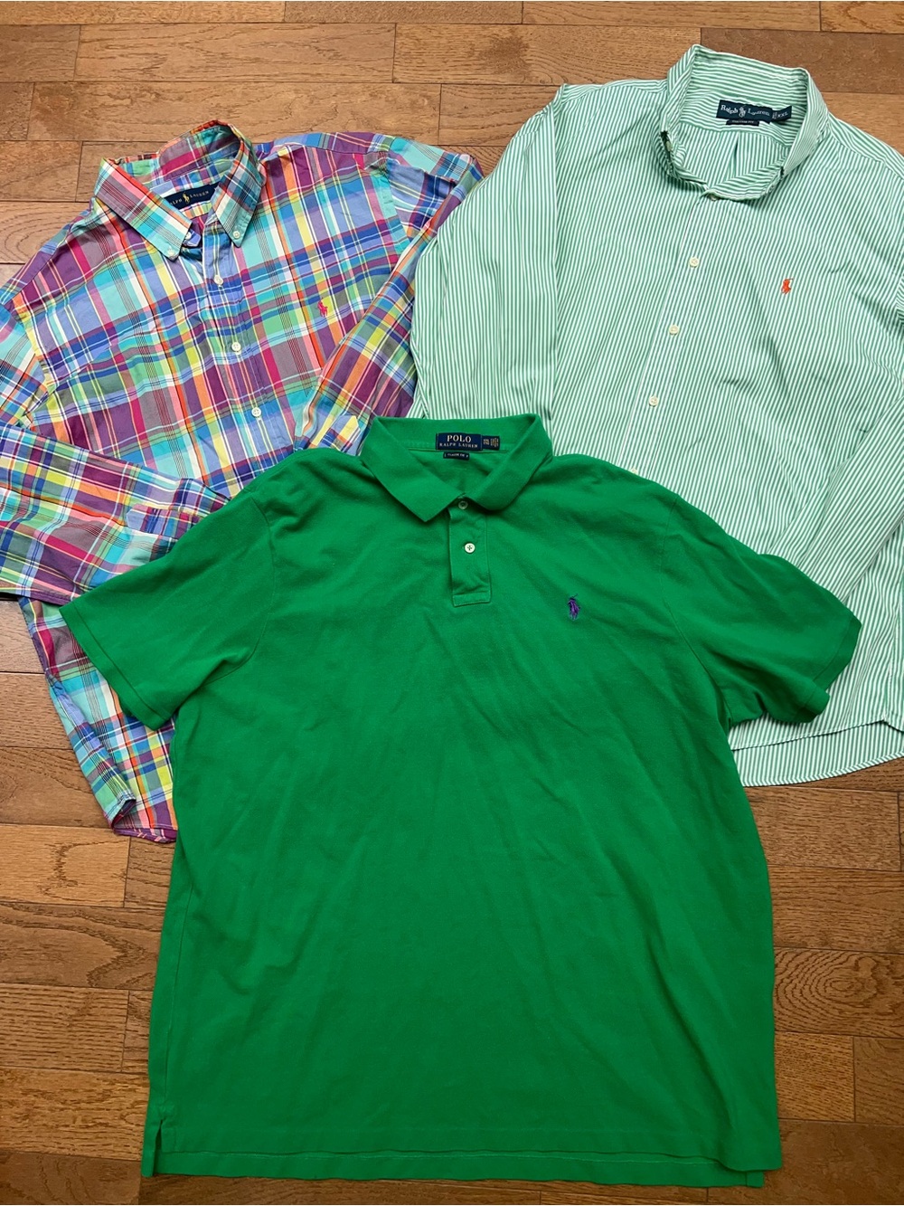 Polo by Ralph Lauren Men’s XXL Bundle of 3 Polo and Button Up with Logo - Picture 2 of 6